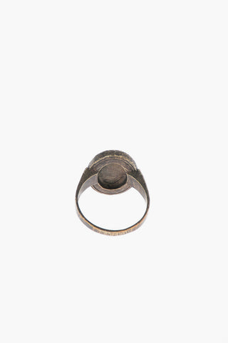 Silver Oval Cut Band Ring