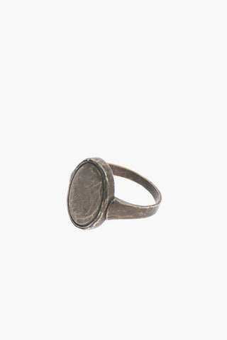 Silver Oval Cut Band Ring