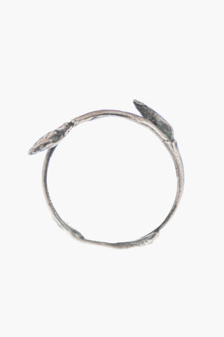 Silver DOUBLE BUD BRANCH Ring