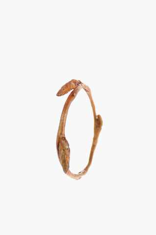 Silver Double Bud Branch Antique Ring
