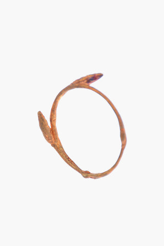 Anello DOUBLE BUD BRANCH in Argento