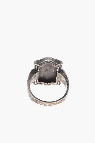 Silver BEETLE FRAME Ring