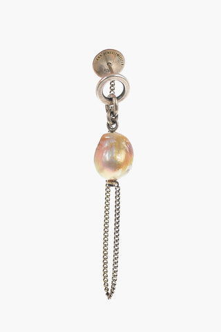 Orecchino singolo in Argento con Perla
