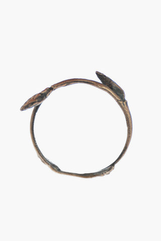 Silver DOUBLE BUD BRANCH Ring