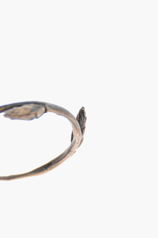 Silver DOUBLE BUD BRANCH Ring
