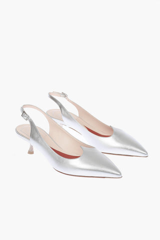 Slingbacks LOVE VIVIER in Pelle Metal 4cm