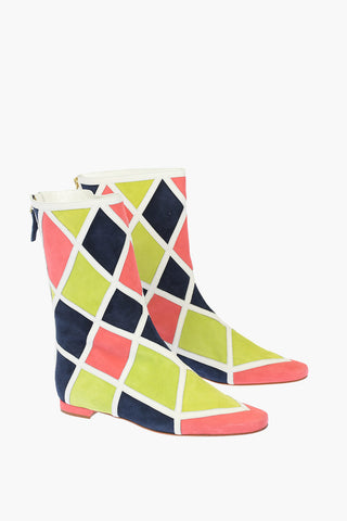Multicolor Suede PARALLELI Booties