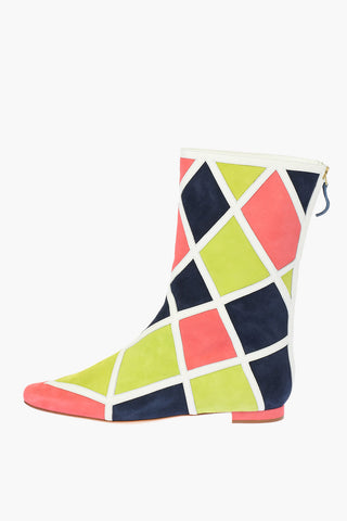 Multicolor Suede PARALLELI Booties