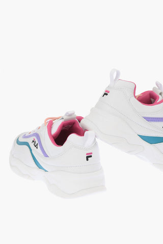 Fabric and Leather RAY LOW Chunky Sneakers