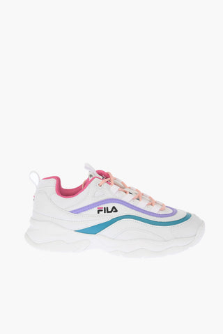 Fabric and Leather RAY LOW Chunky Sneakers