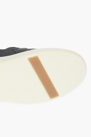 Sneakers Slip On in Pelle Intrecciata