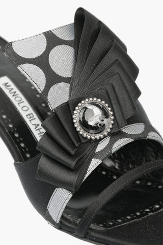 Jacquard PERVINKA Mules 8cm