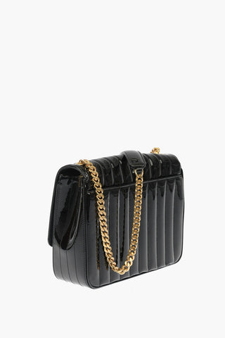 Lacquered Quilted Leather VICKY Shoulder bag