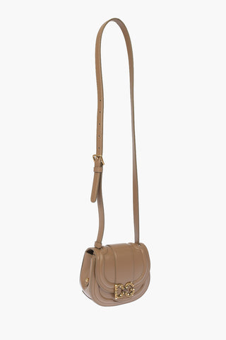Leather Mini DG AMORE Saddle Bag