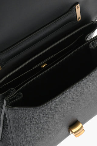 tumbled leather Top Handle MARGOT Bag With Removable Shoulder Strap