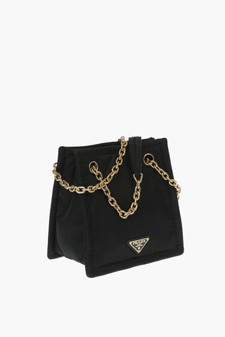 UNIVERSAL Fabric rhinestone embellished Bucket bag