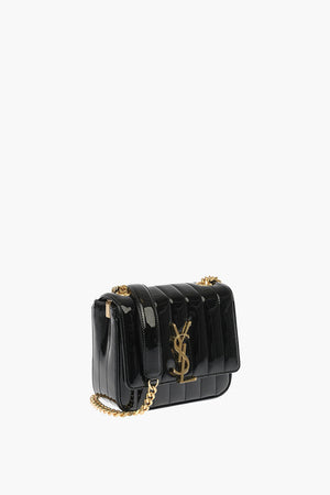 Lacquered Quilted Leather VICKY Shoulder bag