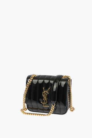 Lacquered Quilted Leather VICKY Shoulder bag