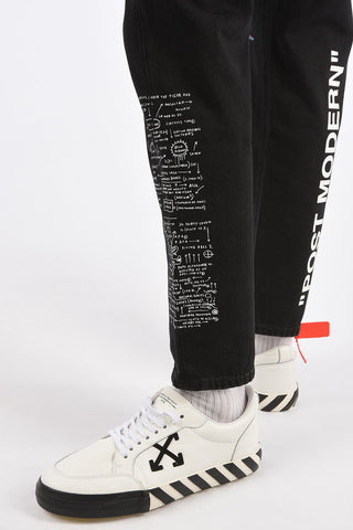 Jeans Stampati con Elastico in Vita 17cm
