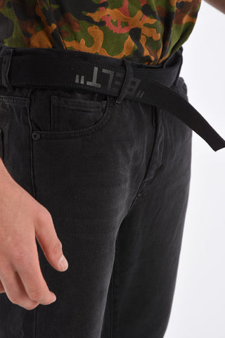 16cm Low Crotch Slim Fit Jeans with Belt