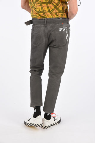16cm Low Crotch Slim Fit Jeans with Belt