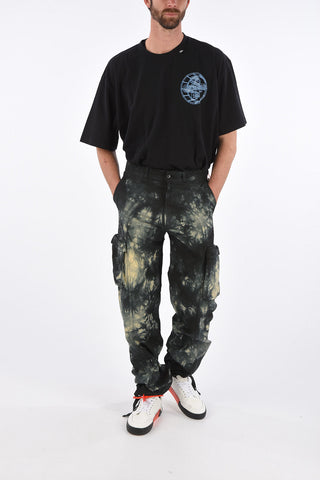 Tie Dye Effect Cargo Pants