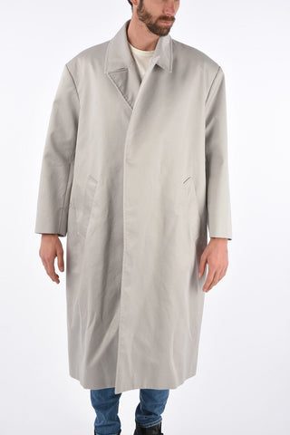 One Button Maxi Coat with Wrap Closure
