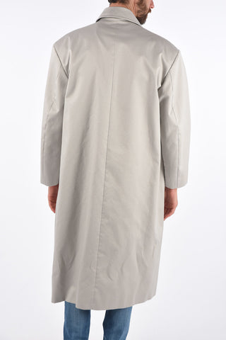 One Button Maxi Coat with Wrap Closure