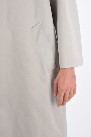 One Button Maxi Coat with Wrap Closure