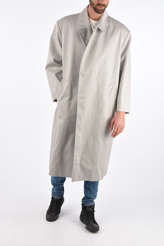 One Button Maxi Coat with Wrap Closure