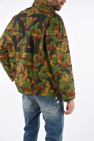 Giubbotto Camouflage con Cappuccio Estraibile