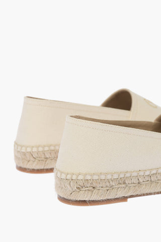 Canvas Espadrilles with Embroidery