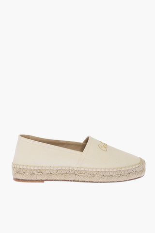 Canvas Espadrilles with Embroidery
