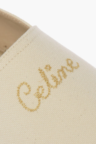 Canvas Espadrilles with Embroidery