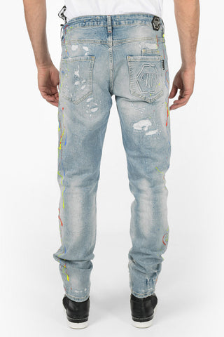 16cm Printed Distressed Jeans