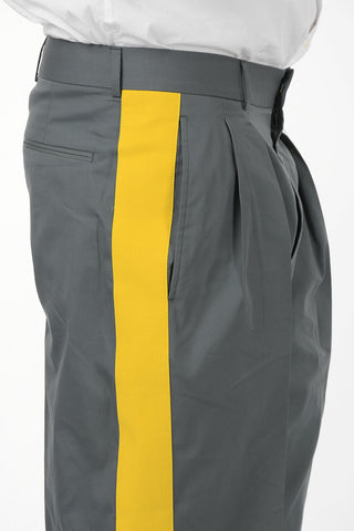 Cotton and Silk Piping Pant