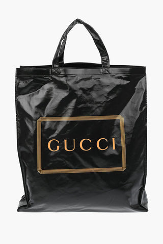 Logo-Print Shopper bag with Double Handle