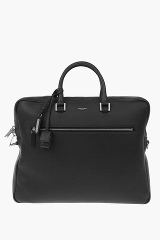 Leather Removable Shoulder Strap Business Bag