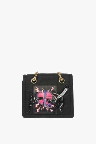 UNIVERSAL Fabric rhinestone embellished Crossbody Bag