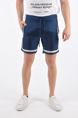 Silk Drawstring Tennis Shorts