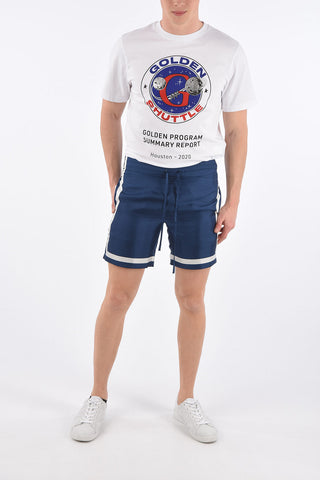 Silk Drawstring Tennis Shorts