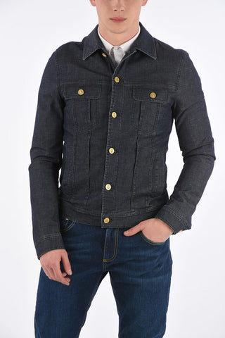 CC COLLECTION Giubbotto HARLEY in denim e lino