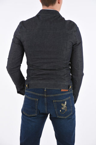 CC COLLECTION Giubbotto HARLEY in denim e lino