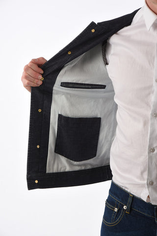 CC COLLECTION Giubbotto HARLEY in denim e lino
