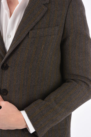 virgin wool slim fit coat