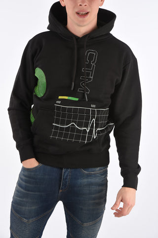 SMILEY Printed Hooded Sweatshirt