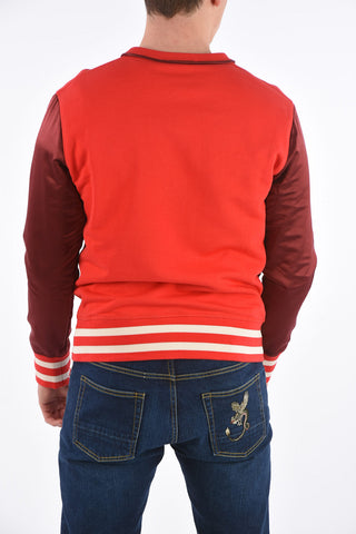 Contrasting Sleeve Crewneck Sweatshirt