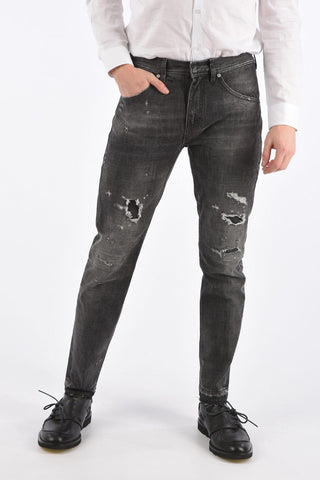 17cm Vintage Effect Skinny Fit Jeans