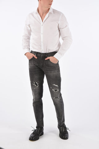 17cm Vintage Effect Skinny Fit Jeans