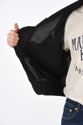 Bomber in Cotone Imbottito con Stampa